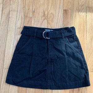 Free People Black Skirt with Belt